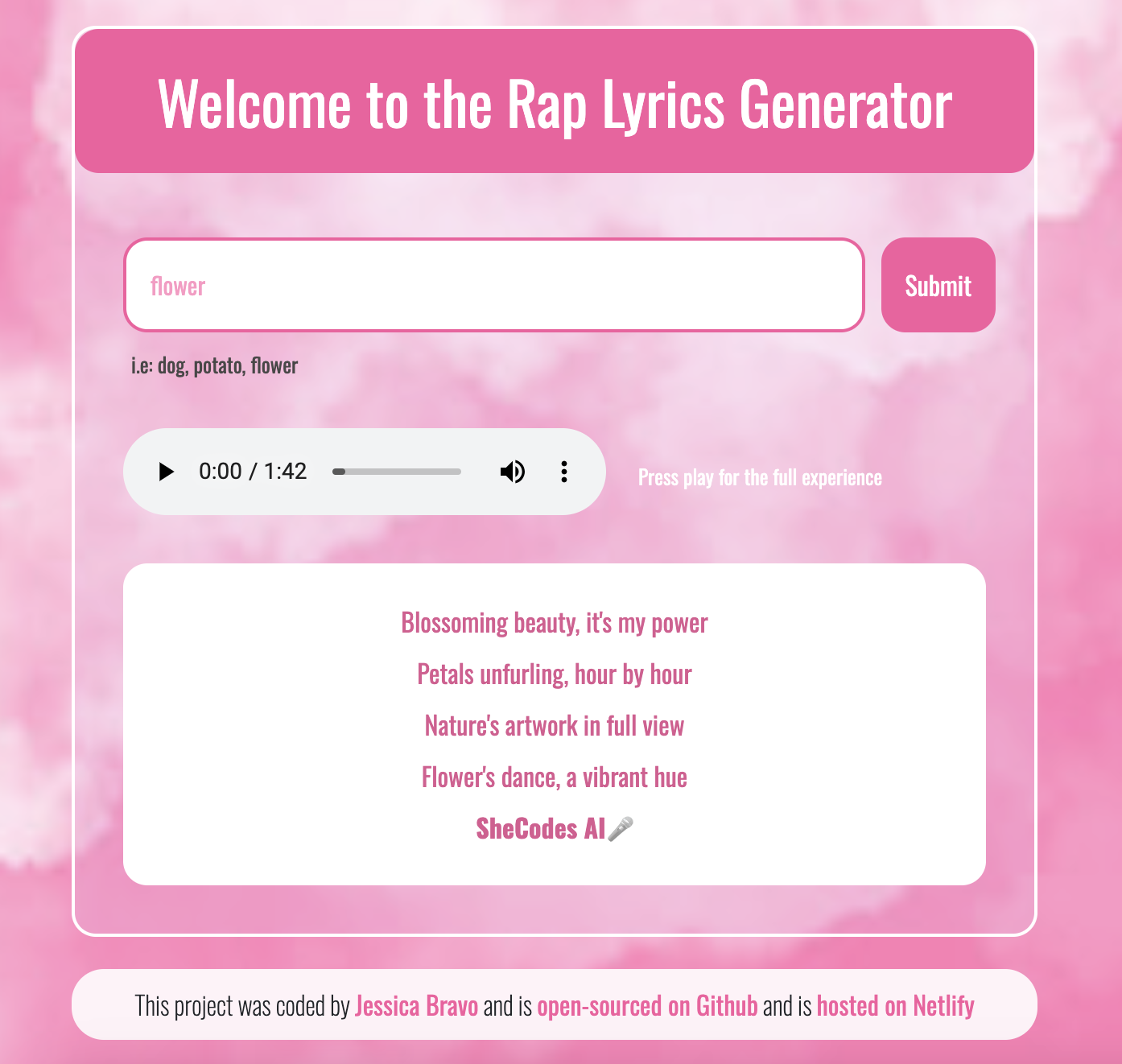 rap-lyrics-generator